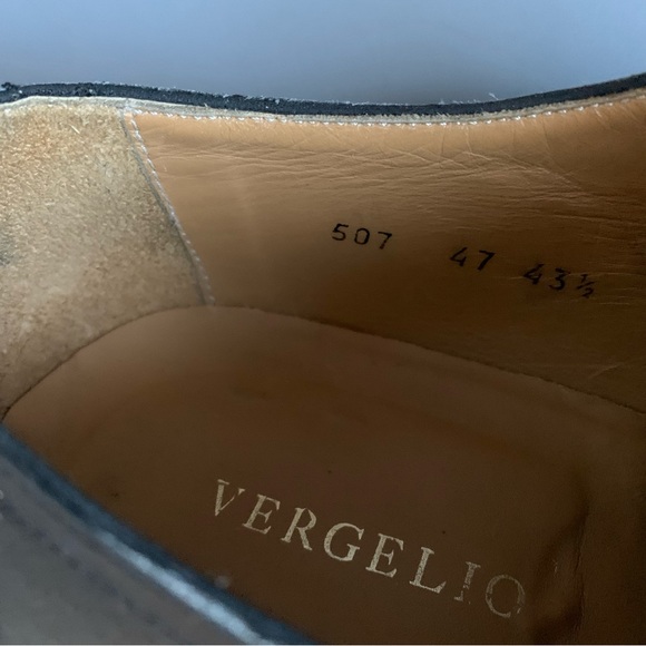 Vergelio Vintage Vero Cuoio Leather Oxford Dress Grandpa Shoe 10.5 Old Money main image 10